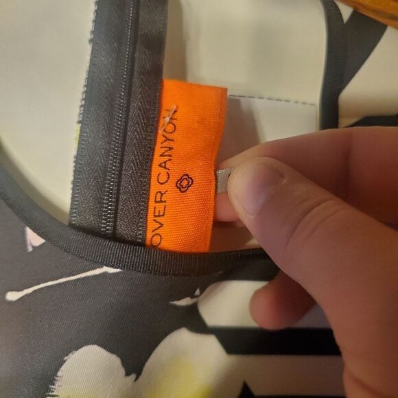 Clover Canyon floral neoprene print disc crop top - Picture 3 of 4